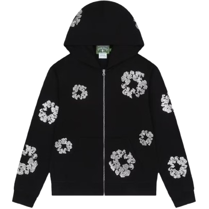 Cotton Wreath Zip Hoodie Vendor